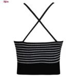 کراپ‌تاپ زنانه ماییلدا مدل بند ضربدری کد 5242-6511 رنگ مشکی