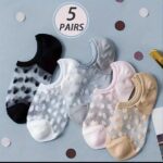 جوراب زیرقوزکی شیشه ای خالدار کد R-1645 - Image 3