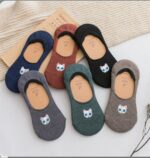 جوراب کالج گلدوزی گربه کد R-1635 - Image 2