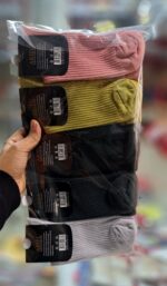 جوراب ساقدار کبریتی رنگی r-1370