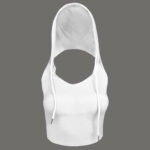 کراپ‌تاپ کلاه دار زنانه ماییلدا مدل 5260-259 رنگ سفید