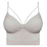 نیم تنه ورزشی زنانه ماییلدا مدل پد ثابت کد 5252-2105 رنگ طوسی