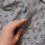 ست پیراهن و شلوار مردانه لین مدل نخ پنبه جلو دکمه دار کد 5197-495 رنگ طوسی