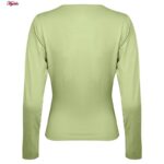 ست تی شرت و شلوارک ورزشی زنانه مدل 5223-697P رنگ سبز