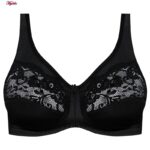 سوتین زنانه پانیذ مدل بدون فنر کد 22207 رنگ مشکی