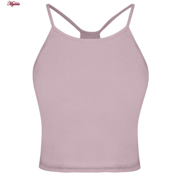 کراپ‌تاپ زنانه ماییلدا مدل پد ثابت کد 5258-241 رنگ یاسی