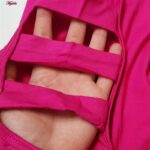 ست تی شرت آستین بلند و شلوارک ورزشی زنانه مدل ریلی کد 5226-696p رنگ سرخابی