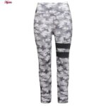 ست تی شرت و شلوار ورزشی زنانه مدل 5231-734p رنگ خاکستری به همراه هدبند