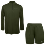 ست تی‌شرت و شلوارک ورزشی مردانه مدل 5222-680p رنگ سبز