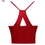 کراپ‌تاپ زنانه ماییلدا مدل پد ثابت کد 5258-241 رنگ قرمز