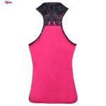 ست تاپ و شلوارک ورزشی زنانه مدل 5215-746P رنگ سرخابی به همراه هدبند
