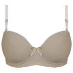 سوتین فنردار زنانه هانا مدل بند نامرئی کد 5266-94388 رنگ نسکافه ای