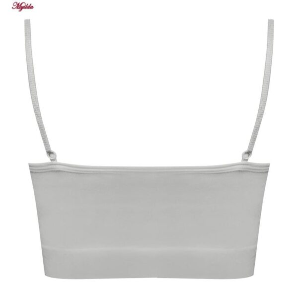 نیم تنه ورزشی زنانه ماییلدا مدل پد ثابت کد 5252-2105 رنگ طوسی