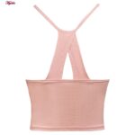 کراپ‌تاپ زنانه ماییلدا مدل پد ثابت کد 5258-241 رنگ گلبهی