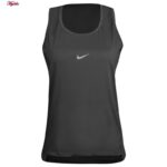 تاپ ورزشی زنانه مدل 5213-323P رنگ خاکستری تیره به همراه هدبند