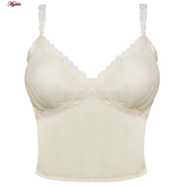 کراپ‌تاپ زنانه ماییلدا مدل 5264-709 رنگ کرم