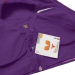 ست نیم تنه و شلوارک ورزشی زنانه ماییلدا مدل زیپ دار پشت چین دار کد 5243-8319 رنگ بنفش