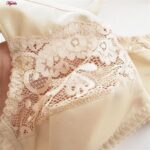 سوتین زنانه پانیذ مدل بدون فنر کد 22207 رنگ کرم