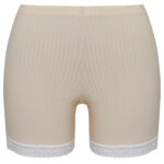 شورت زنانه ماییلدا مدل لبه گیپوری کد 5263-2202 رنگ کرم