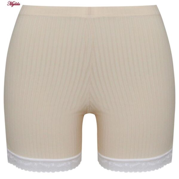 شورت زنانه ماییلدا مدل لبه گیپوری کد 5263-2202 رنگ کرم