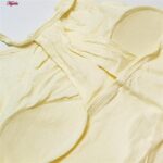 کراپ‌تاپ زنانه ماییلدا مدل پد ثابت کد 5258-241 رنگ لیمویی