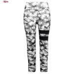 ست تی شرت و شلوار ورزشی زنانه مدل 5231-734p رنگ مشکی به همراه هدبند