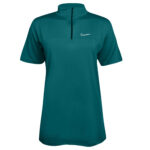 تی شرت آستین کوتاه ورزشی زنانه مدل یقه زیپدار کد 5214-493 رنگ کله غازی