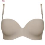 سوتین فنردار زنانه لتیسیا مدل بند متحرک کد 5267-9822 رنگ نسکافه ای