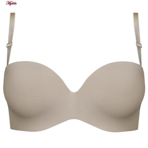 سوتین فنردار زنانه لتیسیا مدل بند متحرک کد 5267-9822 رنگ نسکافه ای