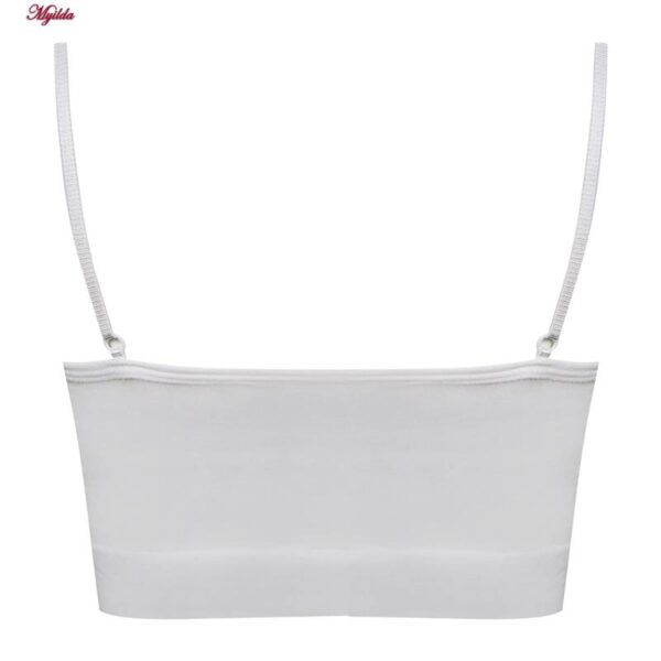 نیم تنه ورزشی زنانه ماییلدا مدل پد ثابت کد 5252-2105 رنگ سفید