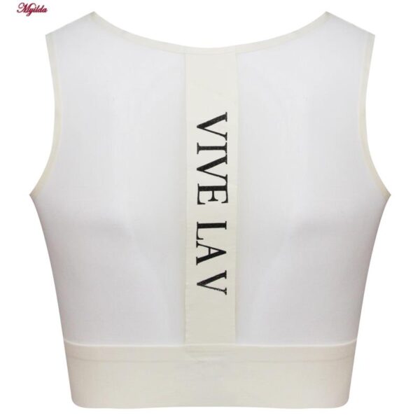 کراپ‌تاپ زنانه مدل لیزری پشت توری کد 5254-5502 رنگ لیمویی