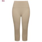 ست تی شرت آستین بلند و شلوارک ورزشی زنانه مدل ریلی کد 5226-696p رنگ کرم