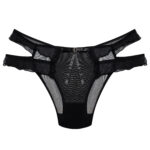 شورت زنانه ماییلدا مدل گیپور کد 5255-2250-4 رنگ مشکی