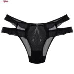 شورت زنانه ماییلدا مدل گیپور کد 5255-2250-4 رنگ مشکی