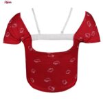 کراپ‌ تی‌شرت آستین کوتاه زنانه ماییلدا مدل کیتی کد 5262-5039 رنگ قرمز