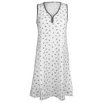 پیراهن زنانه کوزا مدل موسیقی کد 9225 رنگ طوسی