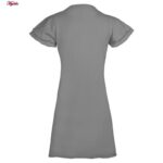 پیراهن یقه گرد زنانه کوزا مدل 9230 رنگ طوسی