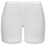 شورت زنانه ماییلدا مدل لبه گیپوری کد 5263-2202 رنگ سفید