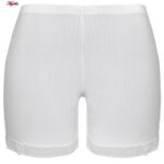 شورت زنانه ماییلدا مدل لبه گیپوری کد 5263-2202 رنگ سفید