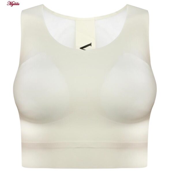 کراپ‌تاپ زنانه مدل لیزری پشت توری کد 5254-5502 رنگ لیمویی