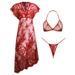 لباس خواب زنانه مدل 5245-1908 رنگ قرمز