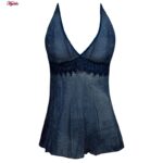 لباس خواب زنانه مدل 5244-2097 رنگ سرمه ای