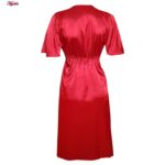 لباس خواب زنانه مدل ساتن 5246-F08 رنگ قرمز