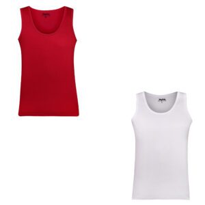 زیرپوش رکابی یقه گرد مردانه ماییلدا مدل 4712-5 بسته دو عددی