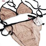 مایو زنانه ماییلدا مدل بدون فنر کد 3903-3 رنگ قهوه ای