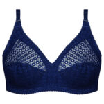 سوتین بدون فنر زنانه پانیذ کد 66500-NEW رنک سرمه ای