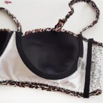 مایو زنانه فیتن فرخ زادی مدل پلنگی فنردار کد 5288-297-2