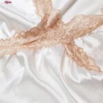 لباس خواب زنانه مدل ساتن 5246-F08 رنگ سفید