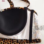 مایو دو تکه زنانه فیتن فرخ زادی مدل پلنگی فنردار کد 5288-297-1