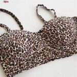 مایو زنانه فیتن فرخ زادی مدل پلنگی فنردار کد 5288-297-2